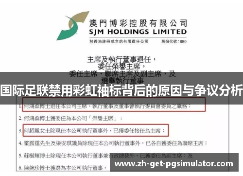 国际足联禁用彩虹袖标背后的原因与争议分析